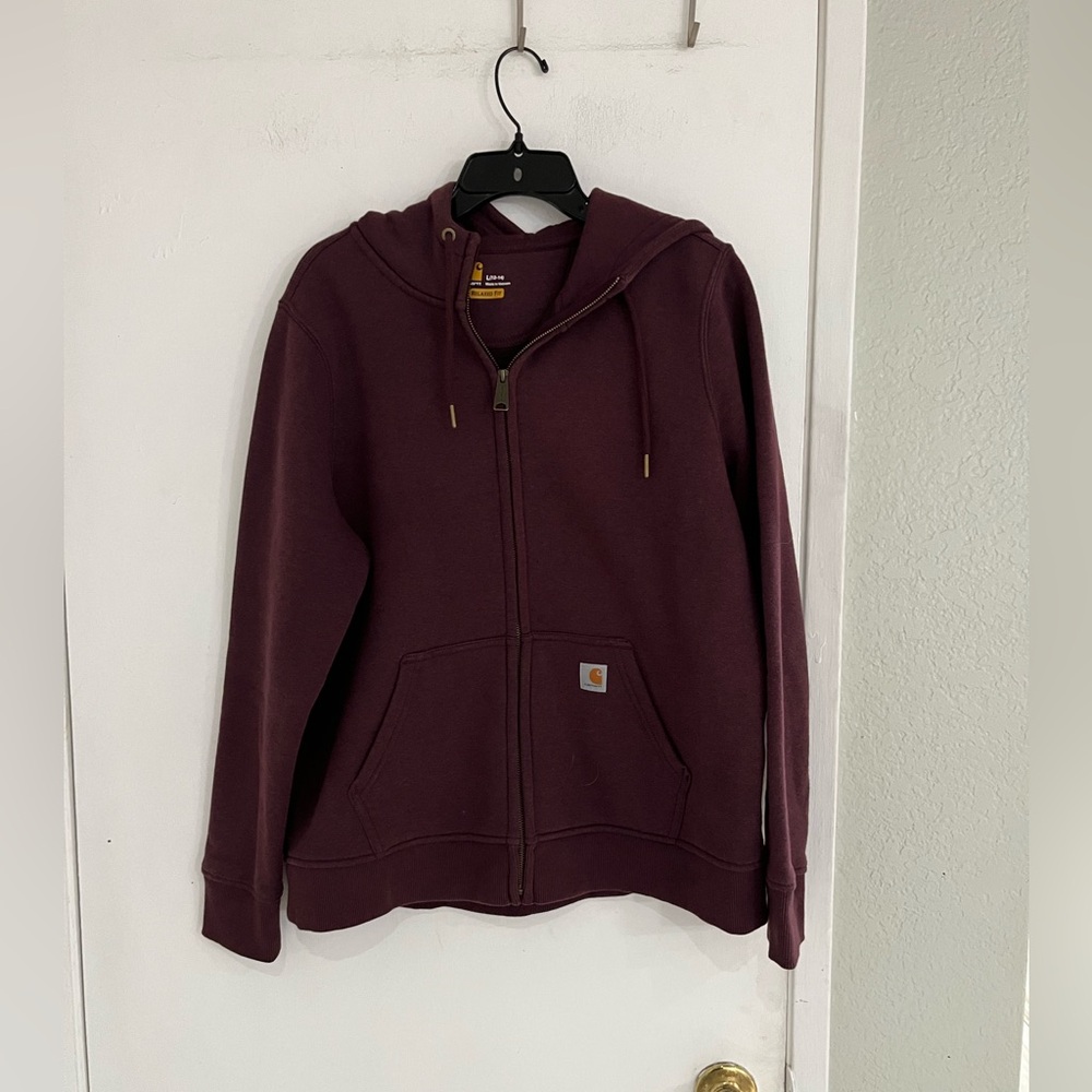 Carhartt relax fit hoodie front zip